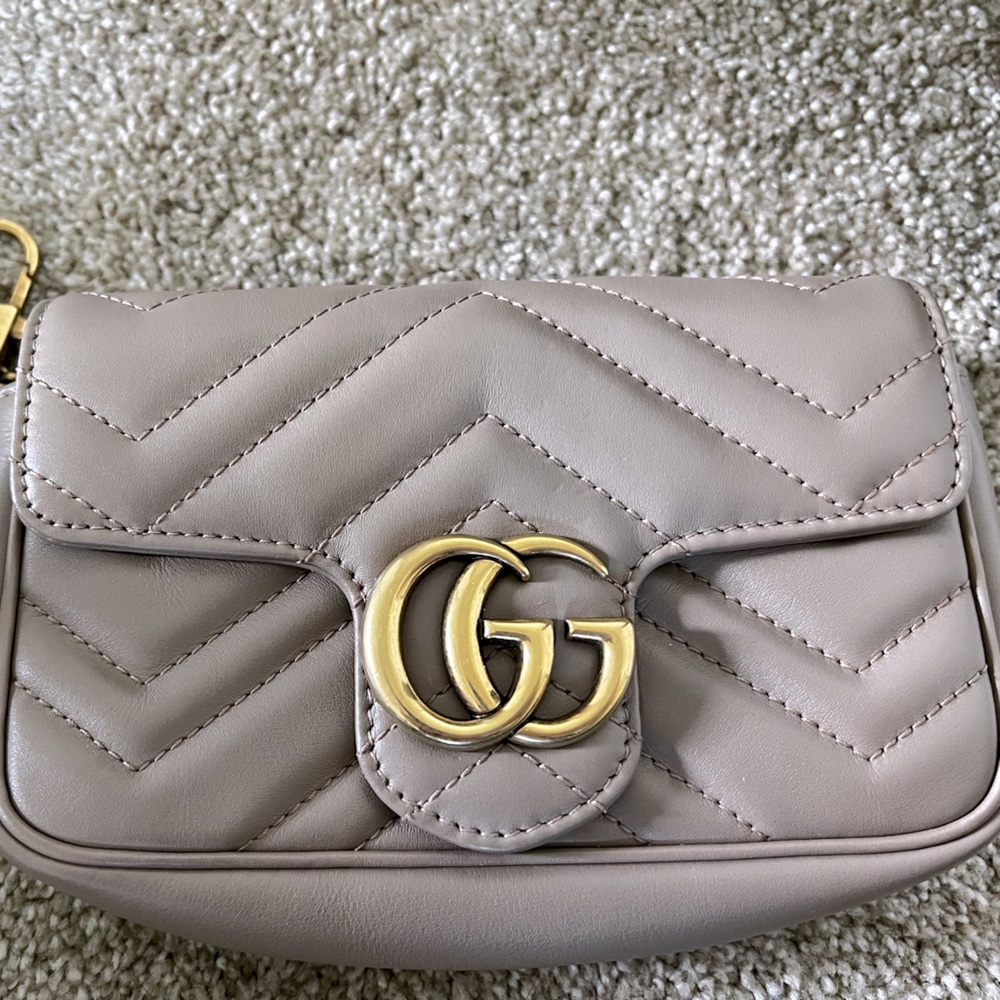 Gucci GG Quilted Mini Marmont Bag